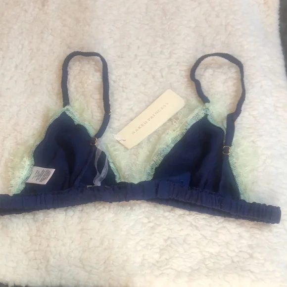 NWT Naked Princess Lila 100% Genuine silk bralette Sz P - Picture 2 of 8